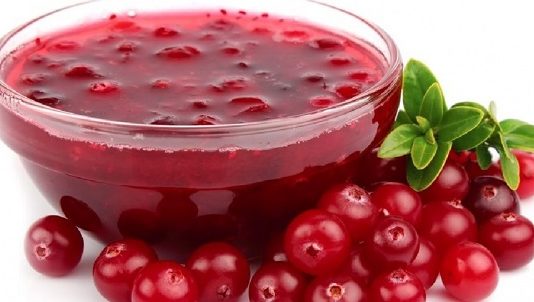 Червена боровинка при налягане