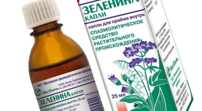 Капки Зеленина при налягане